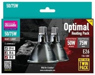 Ceramic and composite deep heat projector lamp bulb for reptile terrariums.