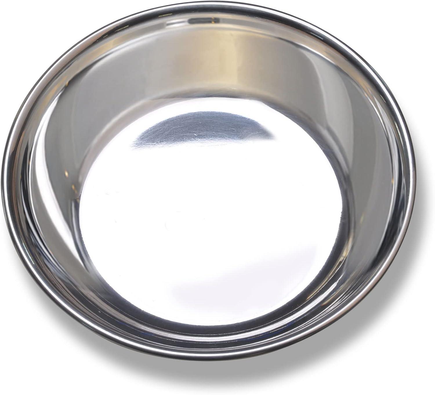 Wide shallow ceramic cat saucer with extra-low rim for flat faces.